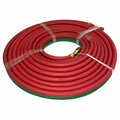 Blue Demon TWIN GAS WELDING HOSE, GRADE R, 3/16 IN X 100 FT, BB FITTINGS BDGH-R316-100BB